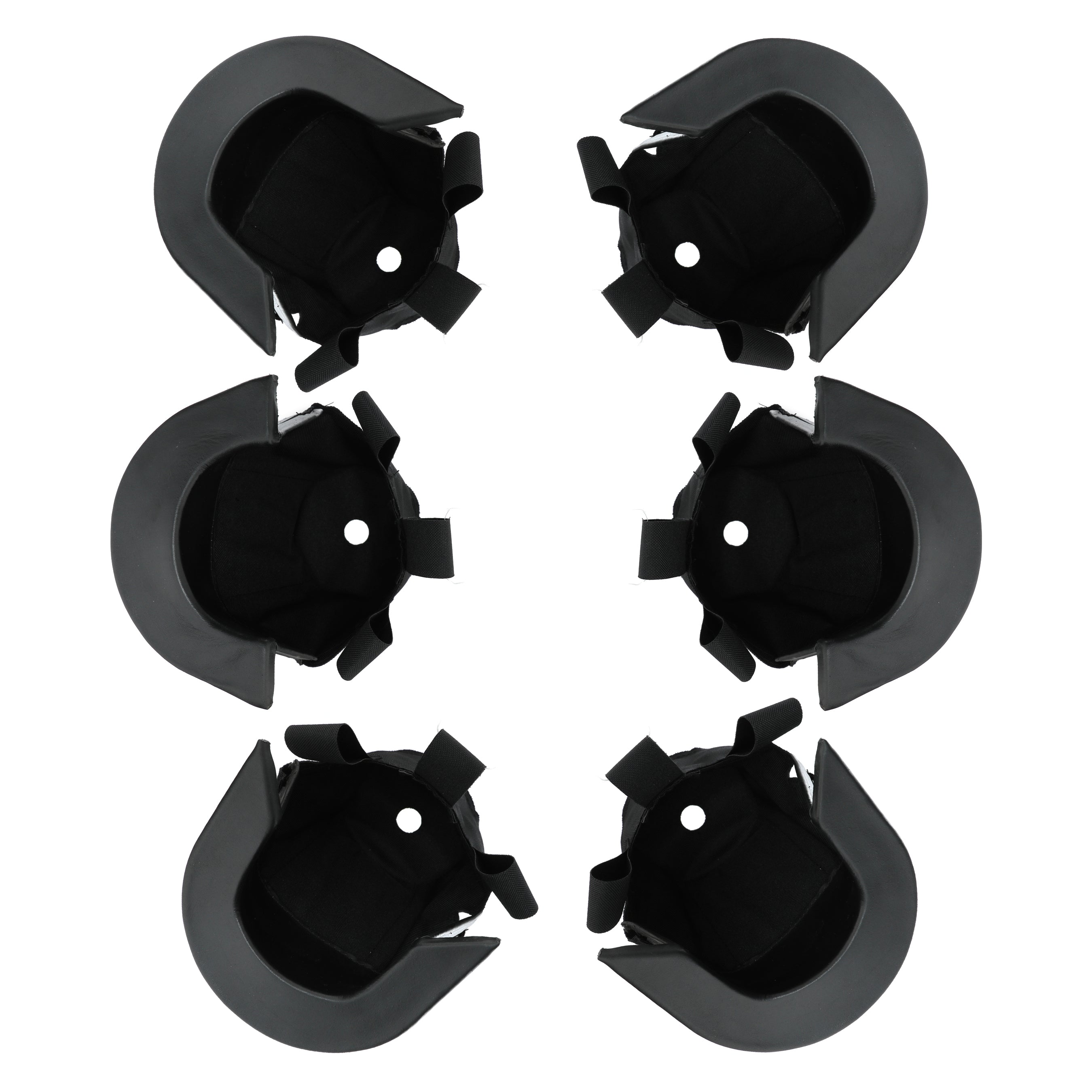 Black Nylon Basket Pockets (Set of 6)