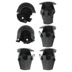 Black Nylon Basket Pockets (Set of 6)