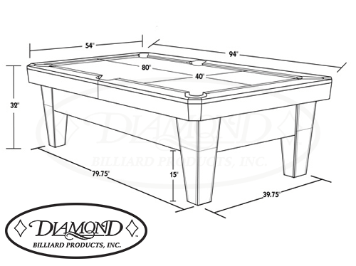 Diamond Pro-Am Pool Table