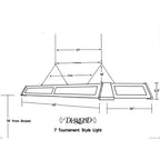 Diamond 7' Professional LED Panel Table Lights - Square Corners