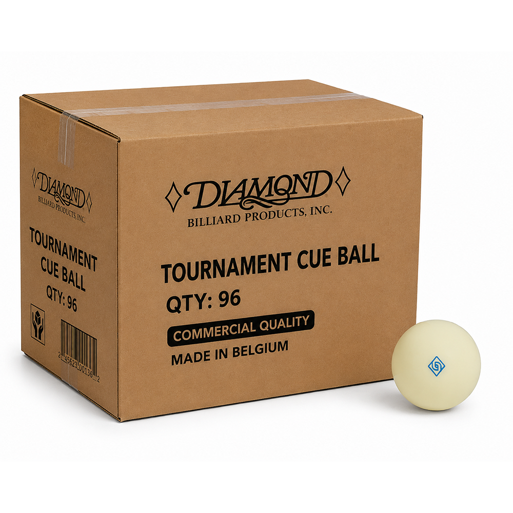 Diamond Tournament Cue Balls - Box of 6 Sets
