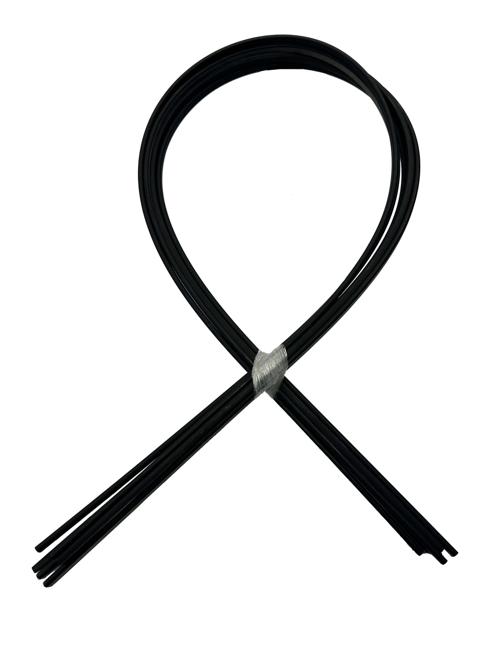 Diamond Plastic Feather Strips Set Of 6 - 2 Sizes