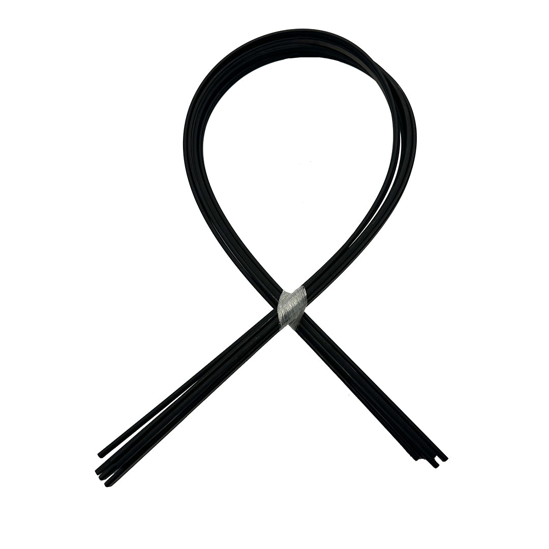 Diamond Plastic Feather Strips Set Of 6 - 2 Sizes