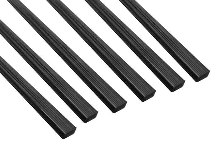 Diamond Plastic Feather Strips Set Of 6 - 2 Sizes