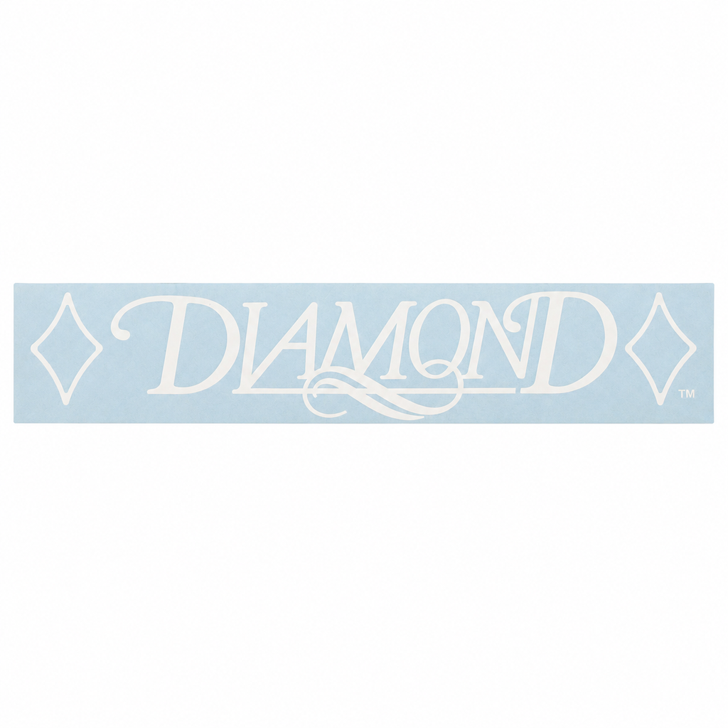 Diamond 24" White Skirt Decal