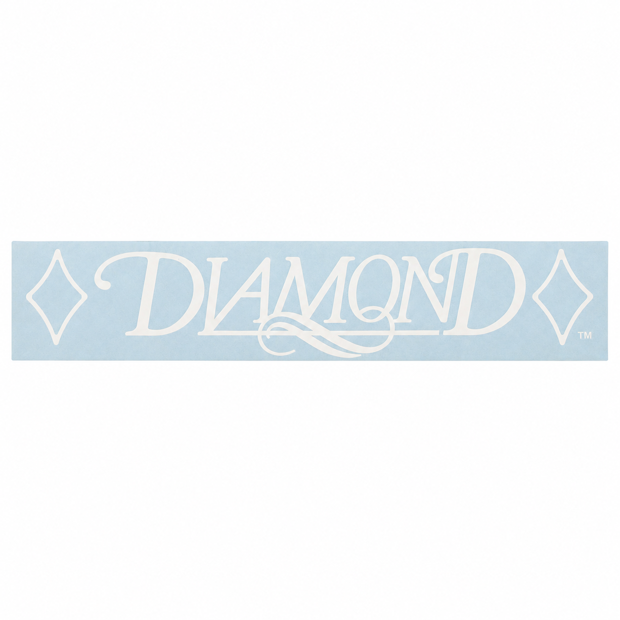 Diamond 24" White Skirt Decal
