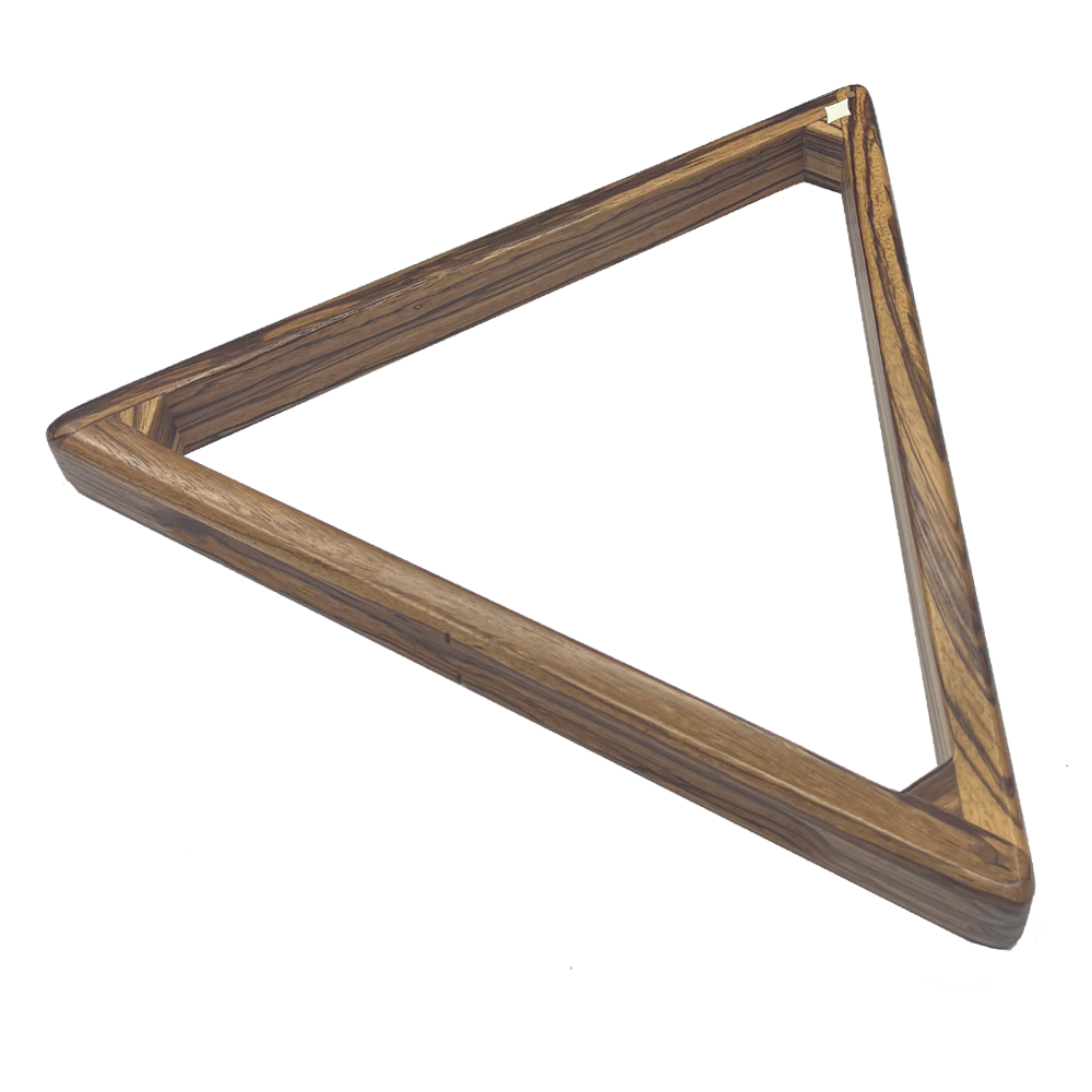 Diamond Zebra Wood 8-Ball Rack