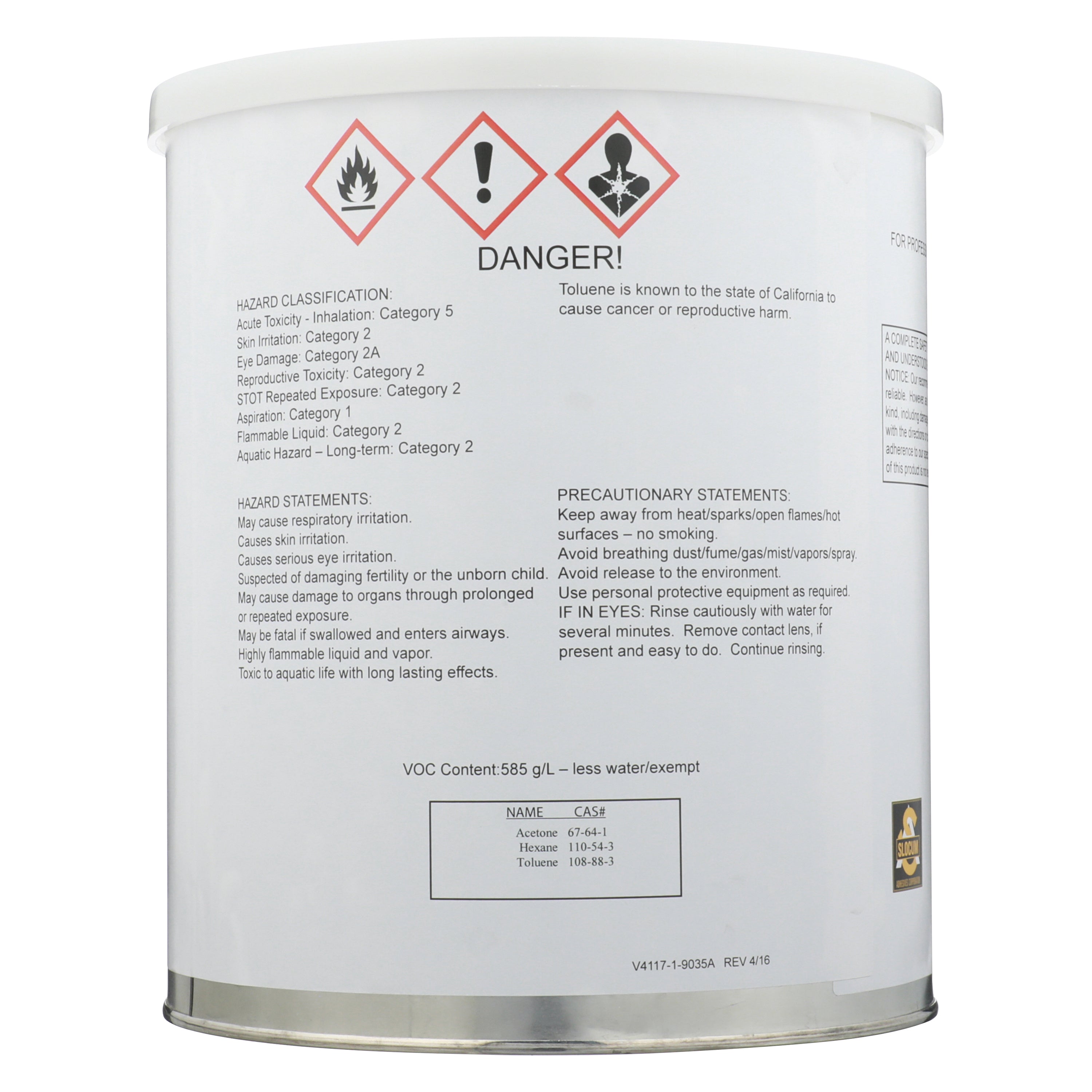 King Cobra RKC250 Billiard Table Contact Cement Glue - 4 Gallons